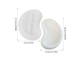 Molde silicona bandeja media luna redondeada